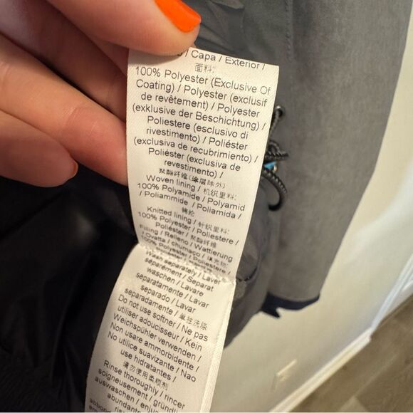 Men's O'Neill Navy Blue and Gray Block Ski Jacket - Picture 9 of 11